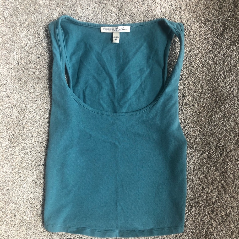 Teal Crop Top